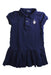 A Navy Short Sleeve Dresses from Polo Ralph Lauren in size 4T for girl. (Front View)