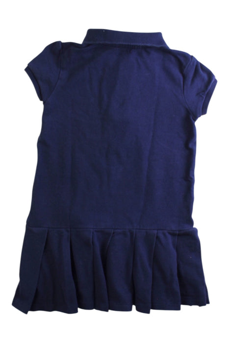 A Navy Short Sleeve Dresses from Polo Ralph Lauren in size 4T for girl. (Back View)