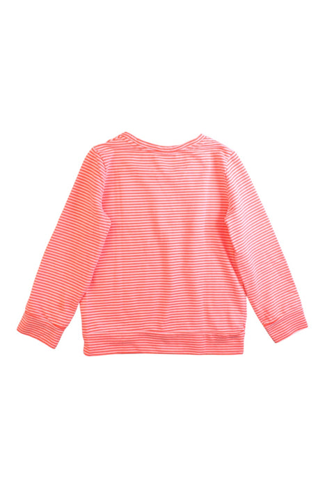 A Orange Long Sleeve Tops from Seed in size 4T for girl. (Back View)