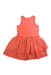 A Orange Sleeveless Dresses from Seed in size 5T for girl. (Back View)