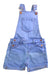 A Blue Overall Shorts from Seed in size 5T for neutral. (Front View)