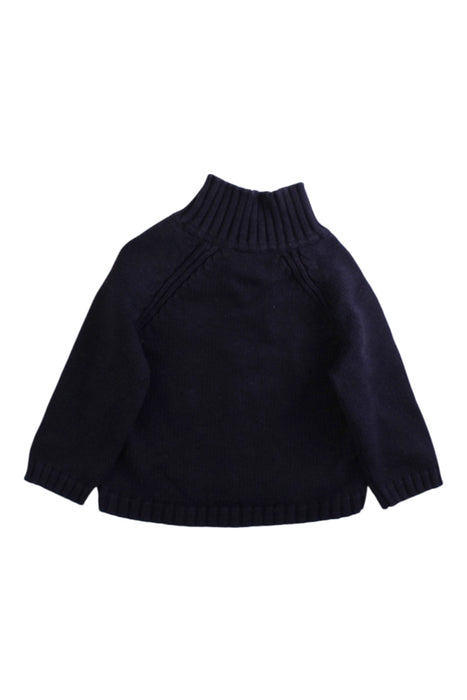 A Navy Knit Sweaters from Jacadi in size 6-12M for boy. (Back View)