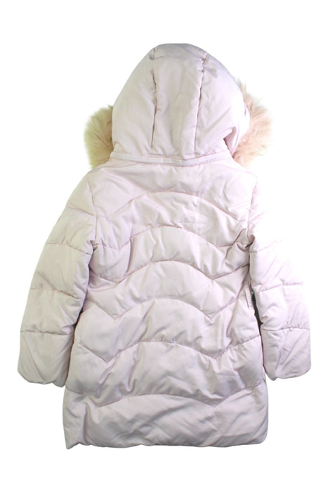 A Pink Puffer/Quilted Coats & Outerwear from Monnalisa in size 6T for girl. (Back View)