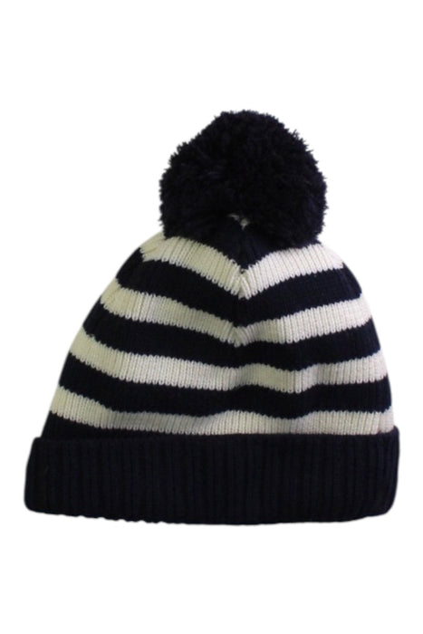 A Black Winter Hats from Jacadi in size 6T for neutral. (Front View)