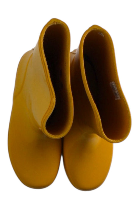 A Yellow Rain Boots from Hunter in size 9Y for neutral. (Back View)
