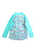 A Multicolour Rash Guards from Banz in size 6T for girl. (Back View)