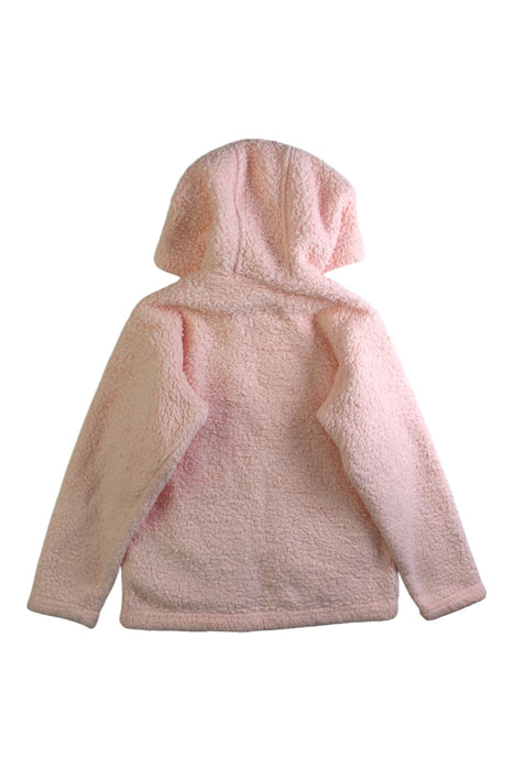 A Pink Hooded Sweatshirts from Patagonia in size 5T for girl. (Back View)