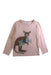 A Pink Long Sleeve Tops from Boden in size 5T for girl. (Front View)