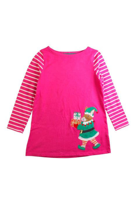 A Pink Long Sleeve Dresses from Boden in size 6T for girl. (Front View)