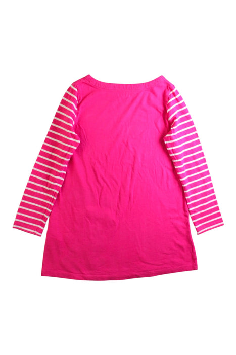A Pink Long Sleeve Dresses from Boden in size 6T for girl. (Back View)