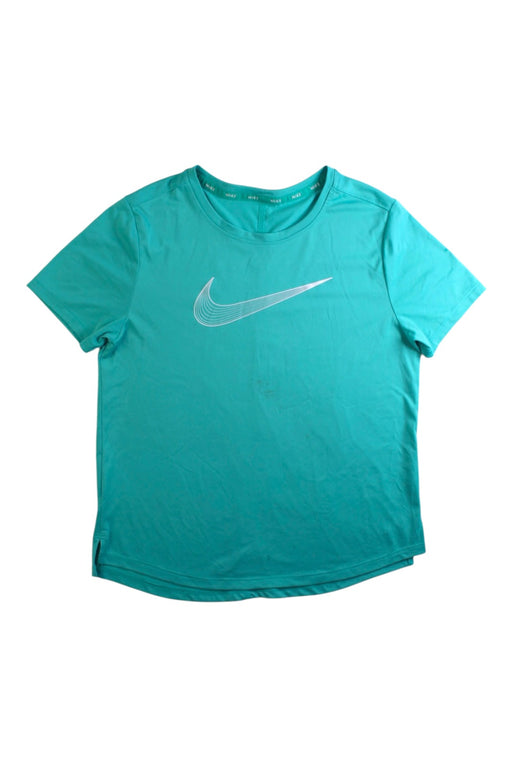 A Teal Short Sleeve T Shirts from Nike in size 11Y for neutral. (Front View)