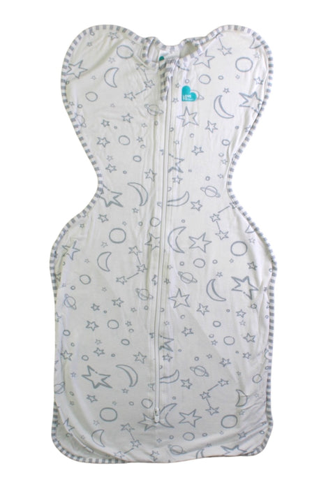 A White Swaddles from Love To Dream in size 3-6M for neutral. (Front View)