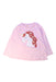 A Pink Long Sleeve Tops from Seed in size 4T for girl. (Front View)