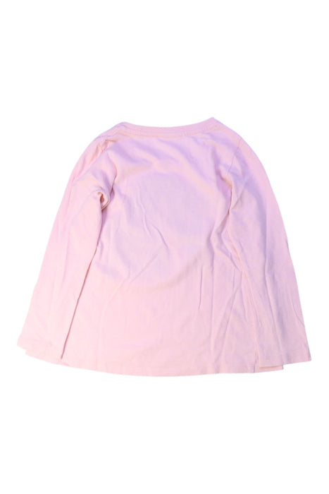 A Pink Long Sleeve Tops from Seed in size 4T for girl. (Back View)