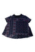 A Navy Short Sleeve Tops from Sacai in size 4T for girl. (Front View)