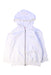 A White Zippered Sweatshirts from Bonpoint in size 4T for girl. (Front View)