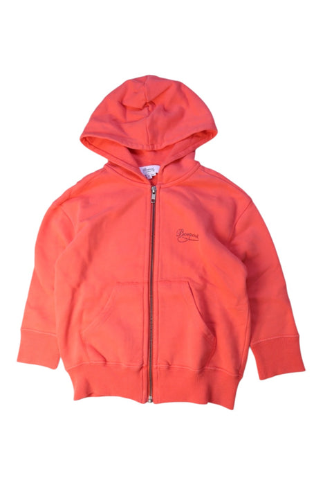 A Orange Hooded Sweatshirts from Bonpoint in size 4T for girl. (Front View)
