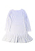 A White Long Sleeve Dresses from Petit Bateau in size 4T for girl. (Back View)