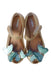 A Gold Sandals from Mini Melissa in size 6T for girl. (Back View)