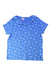 A Blue Short Sleeve Tops from Petit Bateau in size 10Y for girl. (Front View)