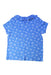 A Blue Short Sleeve Tops from Petit Bateau in size 10Y for girl. (Back View)