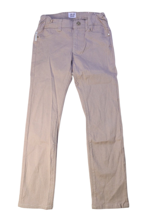 A Beige Casual Pants from Armani in size 6T for girl. (Front View)