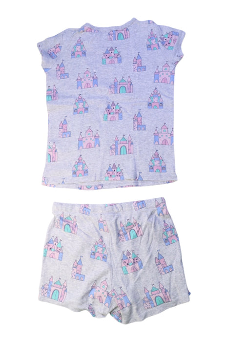A Grey Shorts Sets from Seed in size 6T for girl. (Back View)