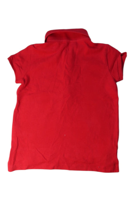 A Red Short Sleeve Polos from Polo Ralph Lauren in size 5T for boy. (Back View)