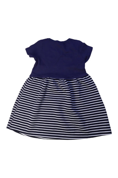 A Navy Short Sleeve Dresses from Champion in size 2T for girl. (Back View)