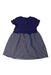 A Navy Short Sleeve Dresses from Champion in size 2T for girl. (Back View)