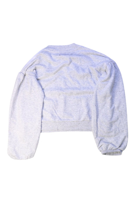 A Grey Crewneck Sweatshirts from Adidas in size 7Y for girl. (Back View)