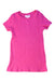 A Pink Short Sleeve Dresses from Seed in size 6T for girl. (Front View)