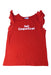 A Red Sleeveless Tops from Jacadi in size 8Y for girl. (Front View)