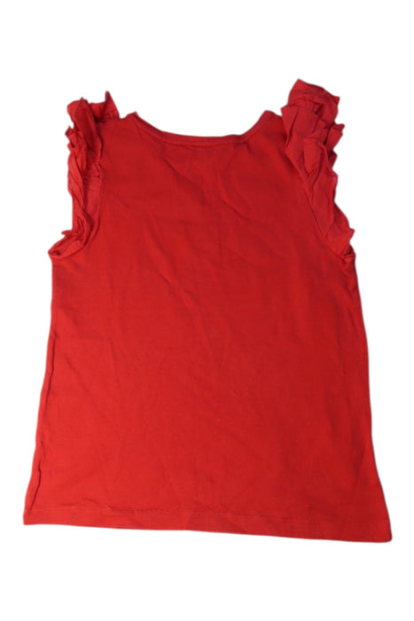 A Red Sleeveless Tops from Jacadi in size 8Y for girl. (Back View)