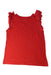 A Red Sleeveless Tops from Jacadi in size 8Y for girl. (Back View)