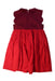 A Burgundy Sleeveless Dresses from Jacadi in size 8Y for girl. (Back View)