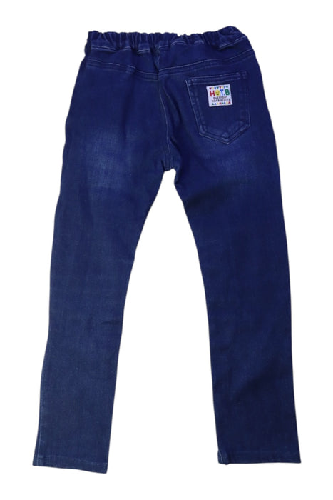 A Navy Jeans from Miki House in size 4T for girl. (Back View)