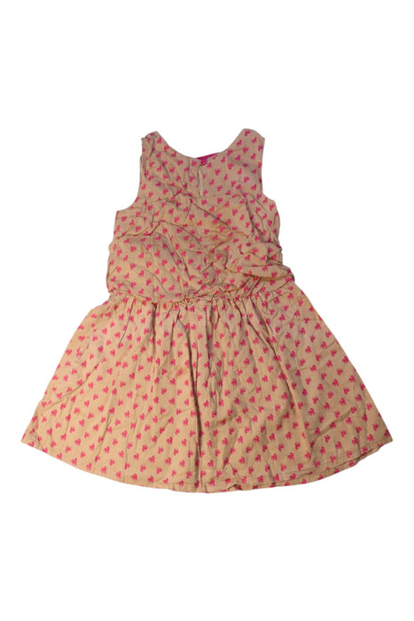 A Beige Sleeveless Dresses from French Connection in size 4T for girl. (Back View)