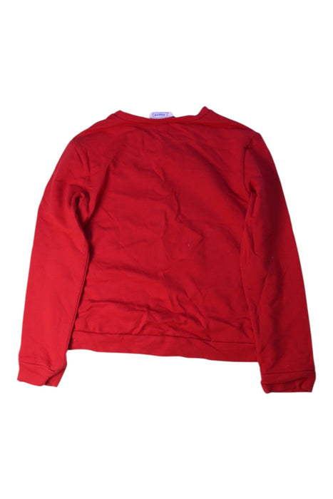 A Red Crewneck Sweatshirts from Mayoral in size 8Y for girl. (Back View)