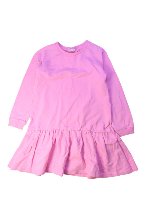 A Pink Long Sleeve Dresses from Seed in size 6T for girl. (Front View)