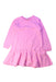 A Pink Long Sleeve Dresses from Seed in size 6T for girl. (Front View)