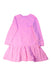 A Pink Long Sleeve Dresses from Seed in size 6T for girl. (Back View)