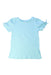 A Blue Short Sleeve Tops from Seed in size 6T for girl. (Front View)