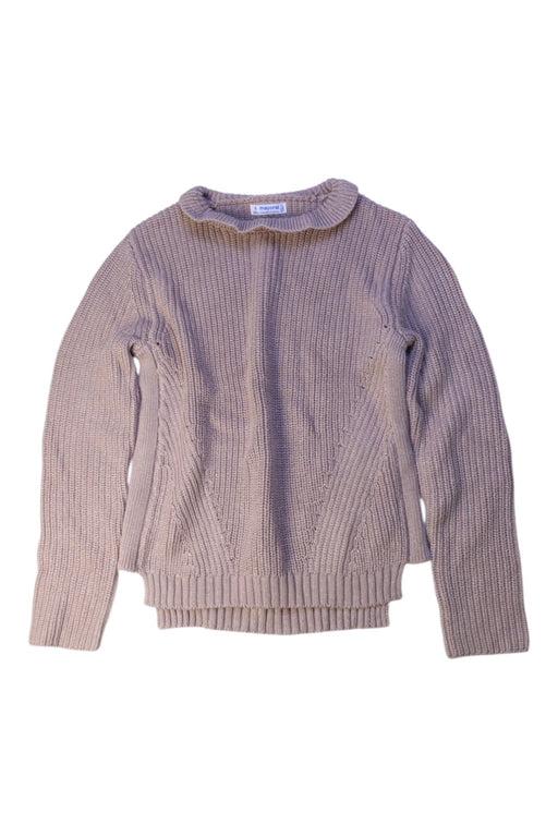 A Beige Knit Sweaters from Mayoral in size 8Y for girl. (Front View)