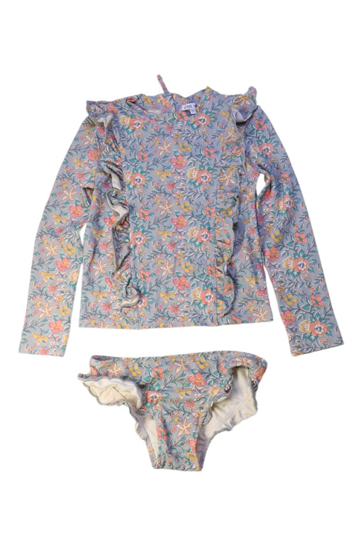 A Blue Swim Sets from Louise Misha in size 6T for girl. (Front View)