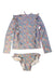A Blue Swim Sets from Louise Misha in size 6T for girl. (Front View)