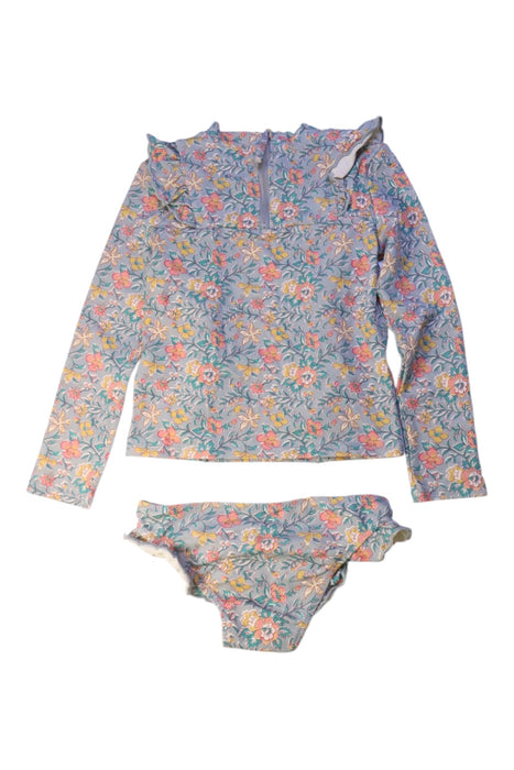 A Blue Swim Sets from Louise Misha in size 6T for girl. (Back View)
