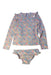 A Blue Swim Sets from Louise Misha in size 6T for girl. (Back View)