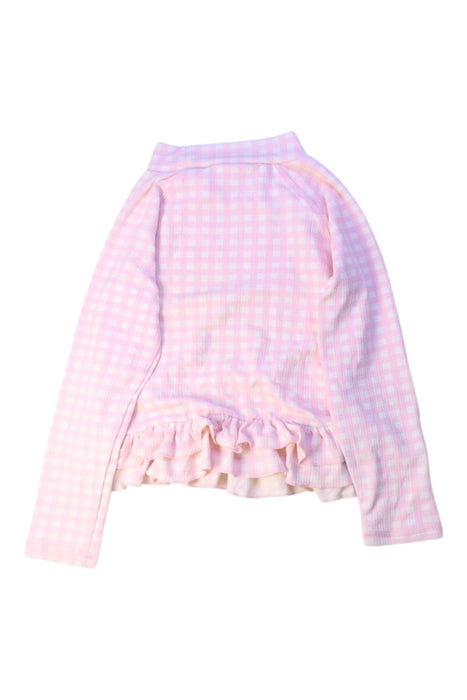 A Pink Long Sleeve Tops from Seed in size 4T for girl. (Back View)