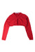 A Red Cardigans from Mayoral in size 6T for girl. (Front View)